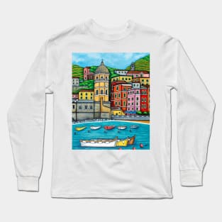 Colours of Vernazza, Cinque Terre Long Sleeve T-Shirt